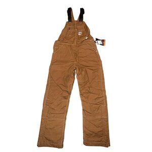 NWT Carhartt Duck Bib Overall Mens 30 X 32 Flame Resistant Heavyweight Quilt Lin